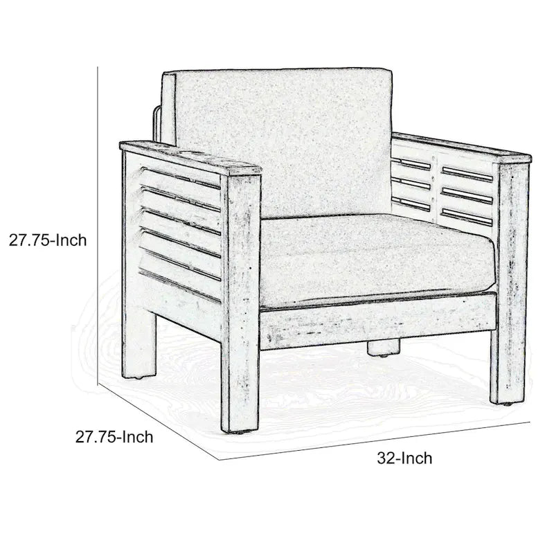 Fauteuils d'extérieur Siyal (lot de 2), Gris foncé doux, Bois d'acacia