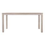 Ensemble de salle à manger d'extérieur 7 pièces, table à manger d'extérieur avec cadre en bois d'acacia, chaises de salle à manger de patio avec dossier en rotin