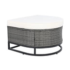 Ensemble de canapé en osier d'extérieur 7 pièces, ensemble sectionnel en rotin à combinaison libre, ensembles de meubles de patio avec table basse
