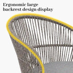 Chaises et table extensible pour salle à manger d'extérieur