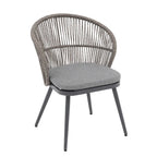 Chaises et table extensible pour salle à manger d'extérieur