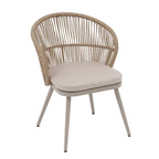 Chaises et table extensible pour salle à manger d'extérieur