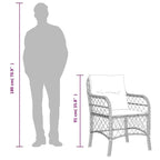 vidaXL Ensemble de salle à manger d'extérieur avec coussins Table et chaises 7 pièces en résine tressée