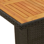 vidaXL Ensemble de salle à manger d'extérieur avec coussins Table et chaises 7 pièces en résine tressée