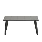 Chaises d'extérieur en métal avec table en fer pour terrasses (Lot de 4)
