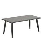 Chaises d'extérieur en métal avec table en fer pour terrasses (Lot de 4)