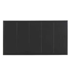 Chaises d'extérieur en métal avec table en fer pour terrasses (Lot de 4)