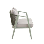 Chaises d'extérieur en métal avec table en fer pour terrasses (Lot de 4)