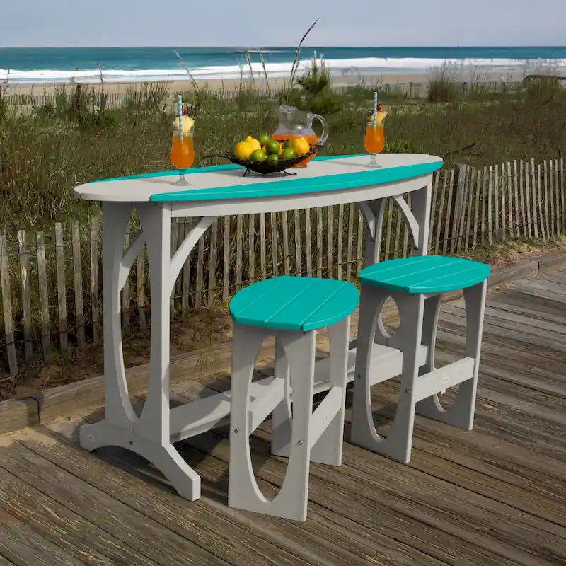 Ensemble de balcon 3 pièces Shoreline Surfboard hauteur comptoir de bar