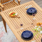 Table à manger rectangulaire d'extérieur en teck Ventura de Cambridge Casual