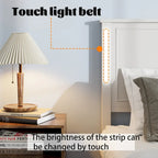 Lit plateforme Queen Size avec tête de lit en bois et chargeur