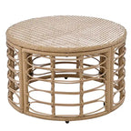 Ensemble de canapé d'angle modulable 7 pièces en osier pour l'extérieur avec table basse, combinaison libre