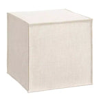 Pouf carré rembourré sur mesure Skyline Furniture avec coutures françaises