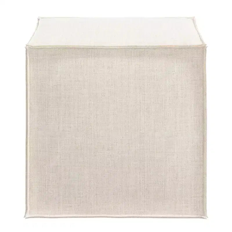 Pouf carré rembourré sur mesure Skyline Furniture avec coutures françaises
