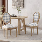 Chaises de salle à manger en tissu de style campagnard français - NH419413