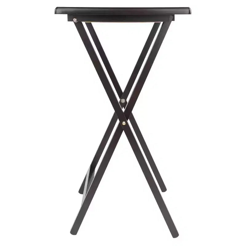 Winsome Lot de 5 Tables d'appoint Adriel Café : Style transitionnel, Piètement 4 pieds, Bois composite, Chariot de rangement inclus
