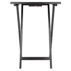 Winsome Lot de 5 Tables d'appoint Adriel Café : Style transitionnel, Piètement 4 pieds, Bois composite, Chariot de rangement inclus