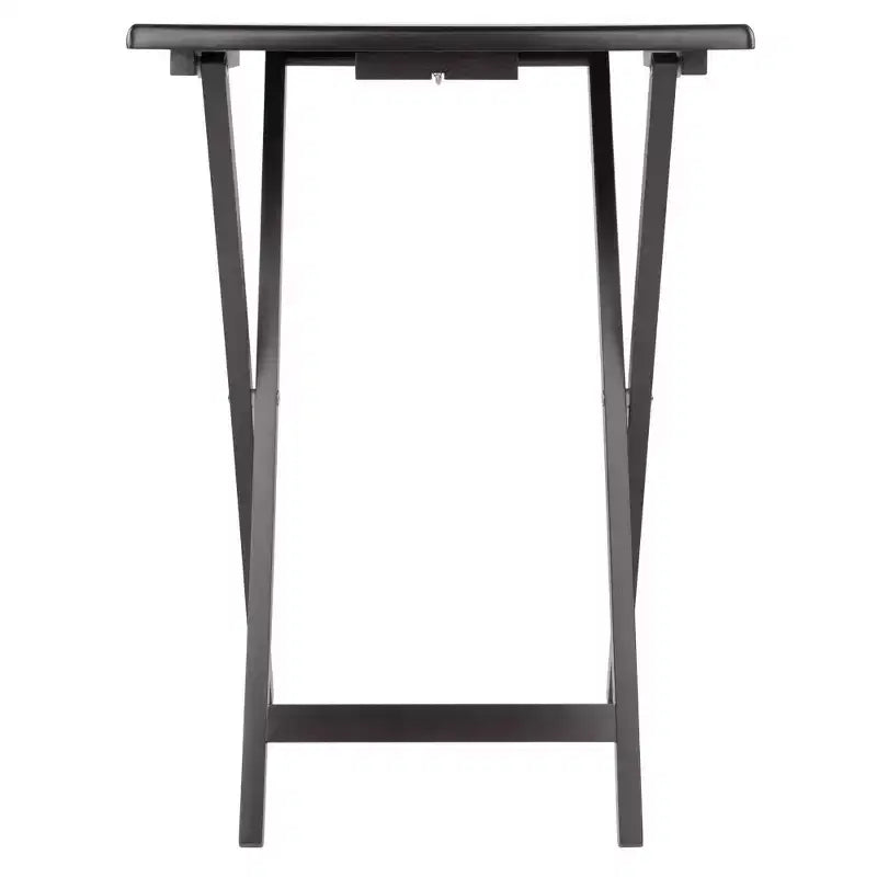 Winsome Lot de 5 Tables d'appoint Adriel Café : Style transitionnel, Piètement 4 pieds, Bois composite, Chariot de rangement inclus