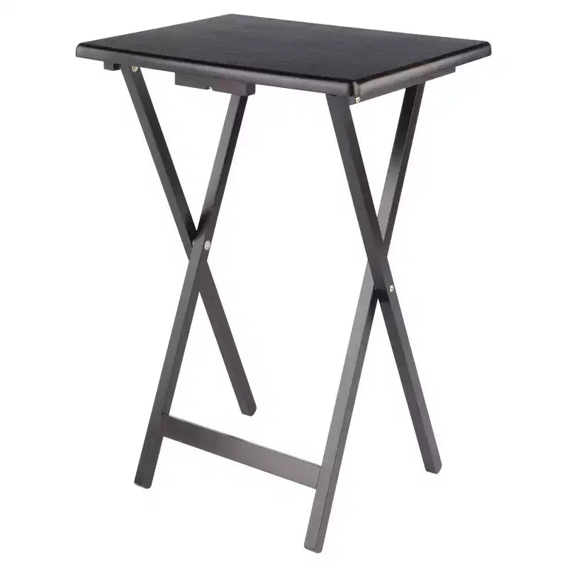 Winsome Lot de 5 Tables d'appoint Adriel Café : Style transitionnel, Piètement 4 pieds, Bois composite, Chariot de rangement inclus