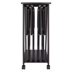 Winsome Lot de 5 Tables d'appoint Adriel Café : Style transitionnel, Piètement 4 pieds, Bois composite, Chariot de rangement inclus