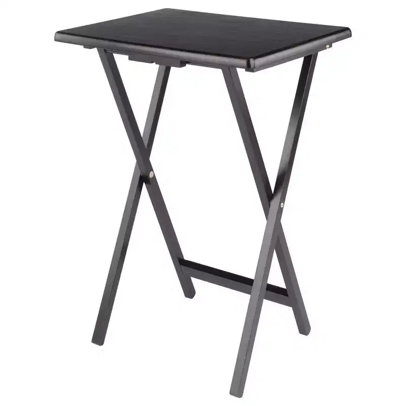 Winsome Lot de 5 Tables d'appoint Adriel Café : Style transitionnel, Piètement 4 pieds, Bois composite, Chariot de rangement inclus