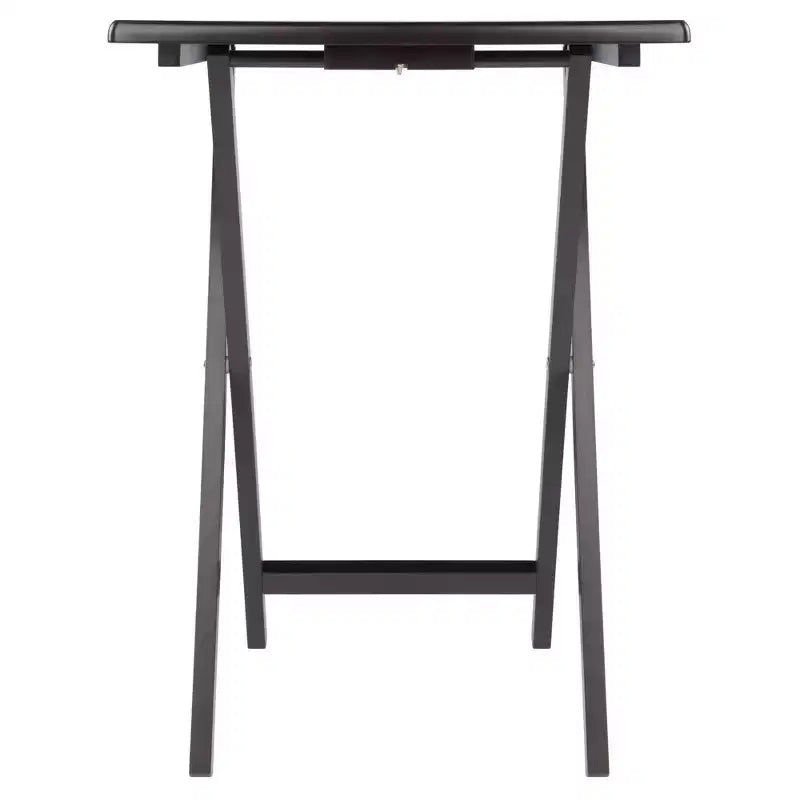 Winsome Lot de 5 Tables d'appoint Adriel Café : Style transitionnel, Piètement 4 pieds, Bois composite, Chariot de rangement inclus