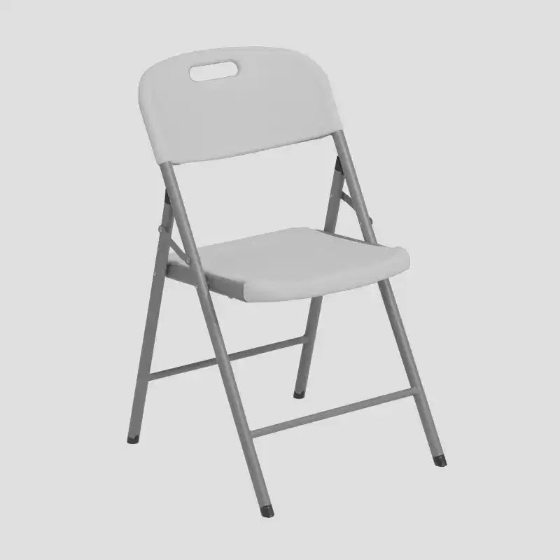 Lot de 4 chaises pliantes Techni Home, blanc granit