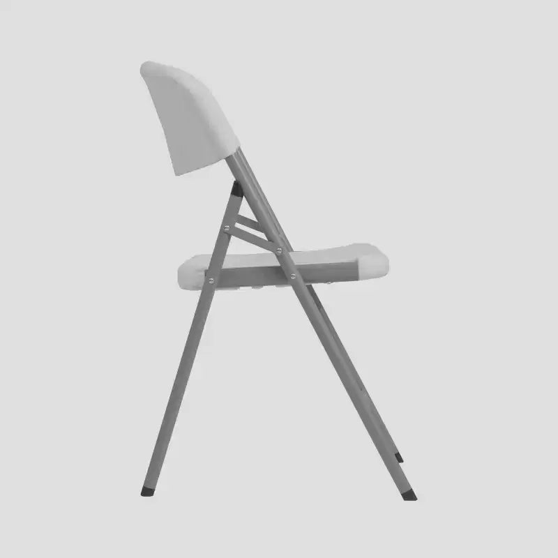 Lot de 4 chaises pliantes Techni Home, blanc granit