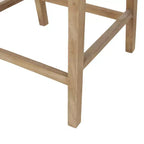 Tabouret de bar Christopher Knight Home Cataldo en bois et rotin, hauteur comptoir, 64,8 cm, beige/naturel