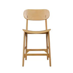 Tabouret de bar à hauteur de comptoir en bois Boraam Solvang, naturel