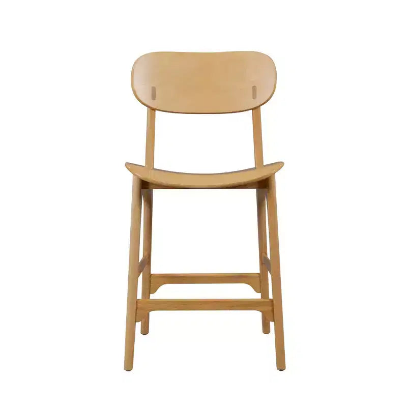 Tabouret de bar à hauteur de comptoir en bois Boraam Solvang, naturel