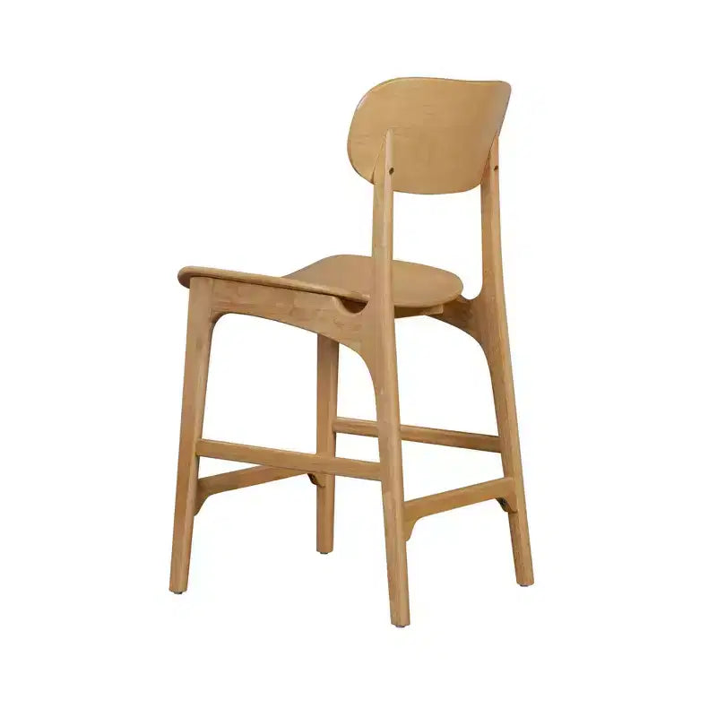 Tabouret de bar à hauteur de comptoir en bois Boraam Solvang, naturel