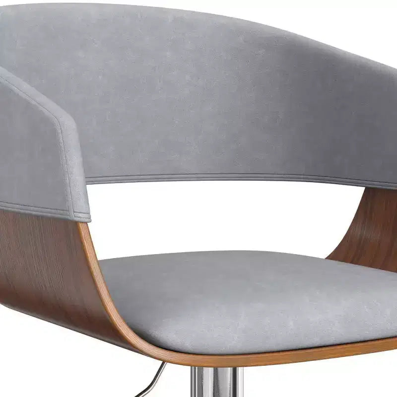 Tabouret de bar pivotant réglable Calinda Gris pierre - WyndenHall