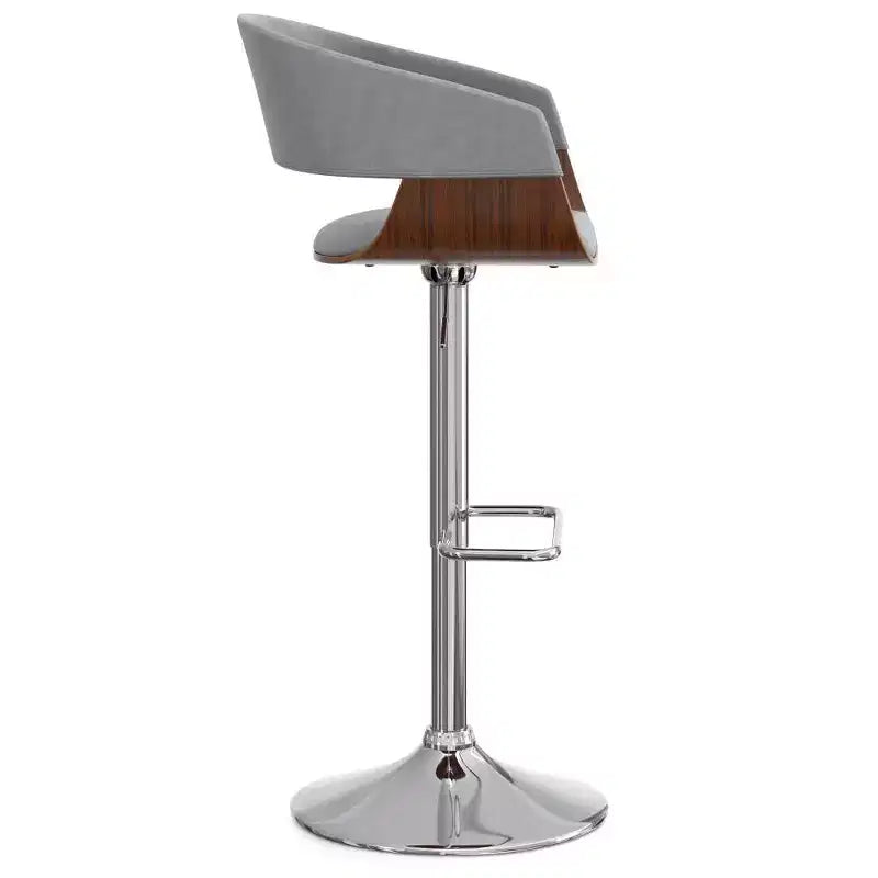 Tabouret de bar pivotant réglable Calinda Gris pierre - WyndenHall