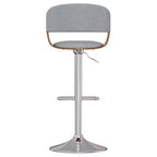 Tabouret de bar pivotant réglable Calinda Gris pierre - WyndenHall