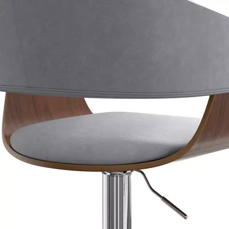 Tabouret de bar pivotant réglable Calinda Gris pierre - WyndenHall