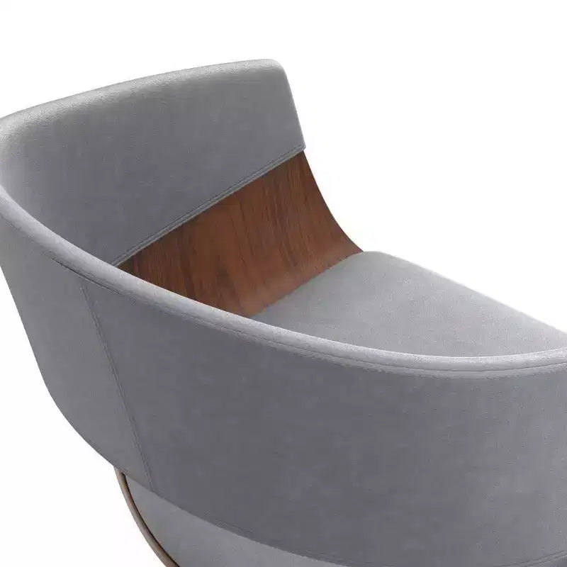 Tabouret de bar pivotant réglable Calinda Gris pierre - WyndenHall