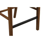Tabouret de bar à hauteur de comptoir Rasmus, finition brossée, châtaigne - Boraam : Similicuir, style ferme, capacité de 136 kg