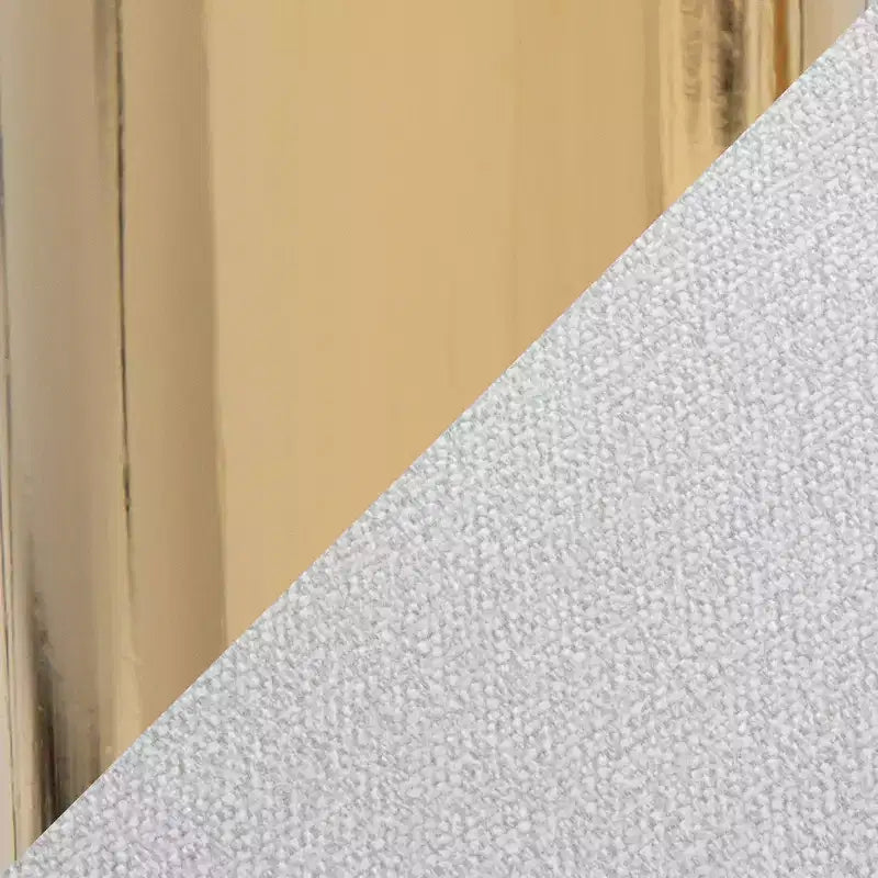 LumiSource Lot de 2 tabourets de bar réglables Ava Tissu Or/Blanc