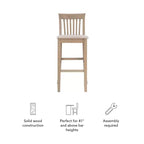 Linon Torino Tabouret Bois