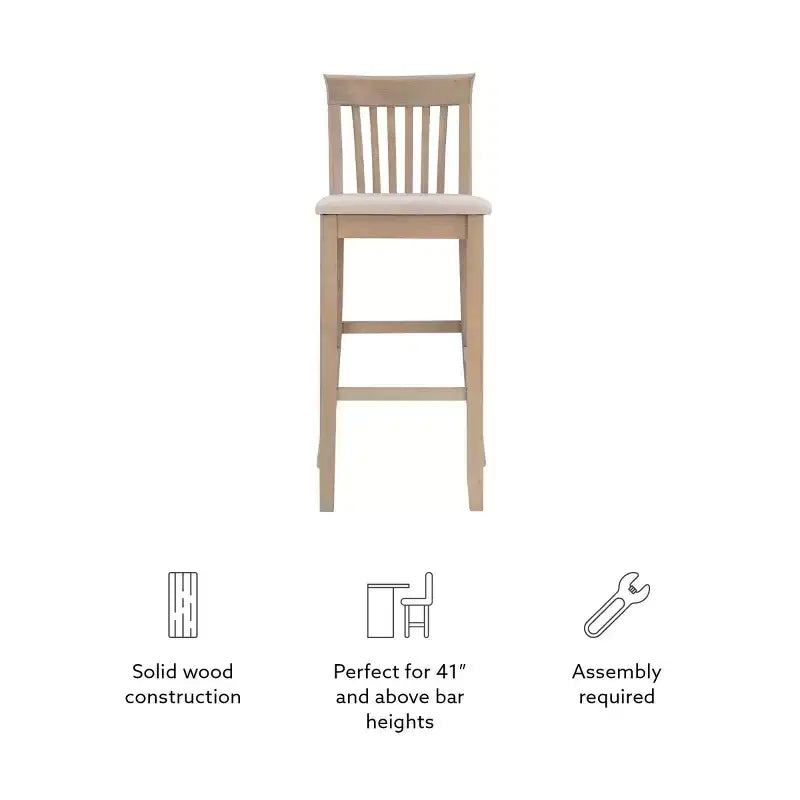 Linon Torino Tabouret Bois