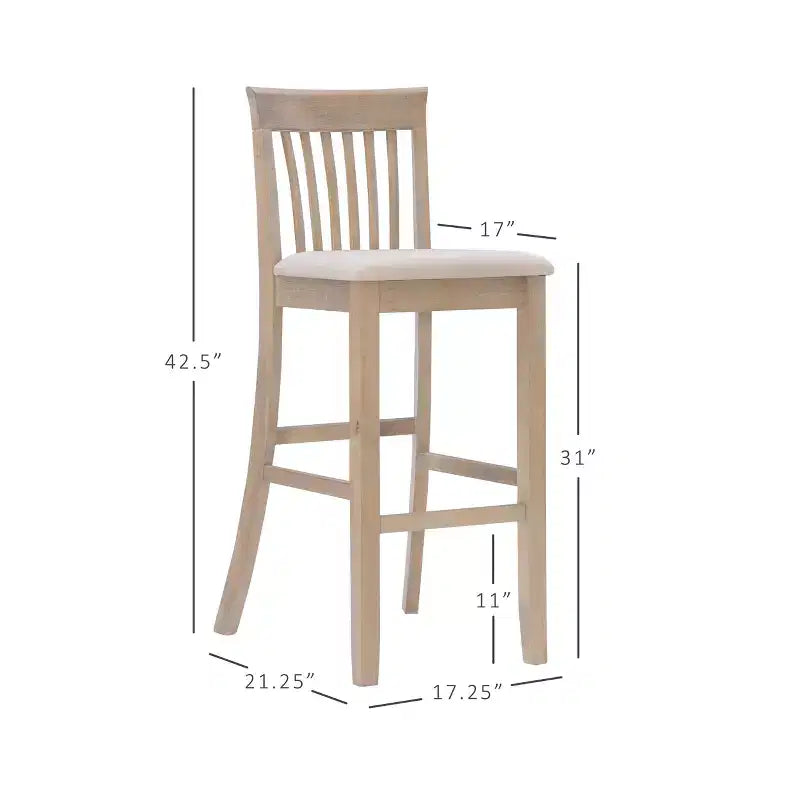 Linon Torino Tabouret Bois