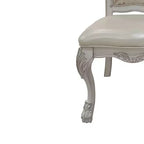 Chaise de salle à manger Dresden de 25,75 po : Rembourrée, dossier capitonné, bois composite - Acme Furniture