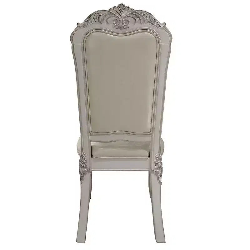 Chaise de salle à manger Dresden de 25,75 po : Rembourrée, dossier capitonné, bois composite - Acme Furniture