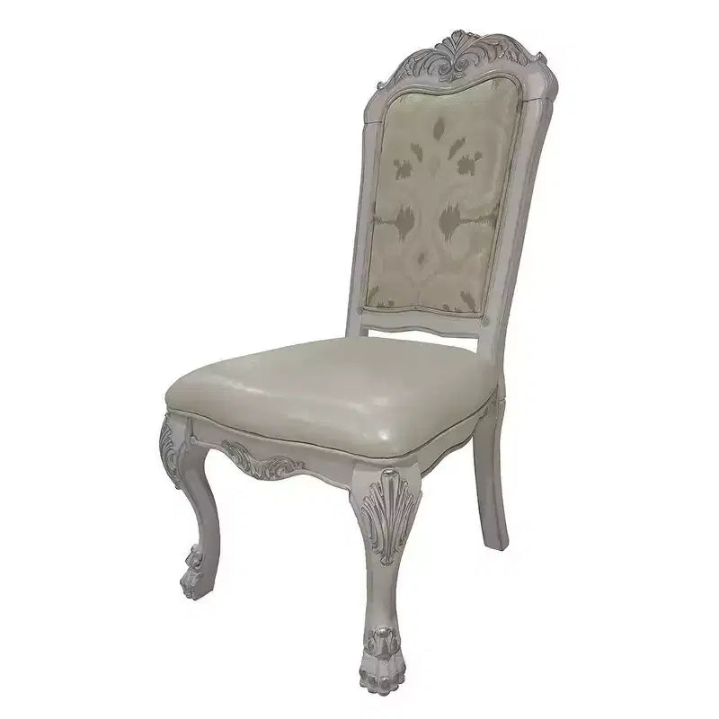 Chaise de salle à manger Dresden de 25,75 po : Rembourrée, dossier capitonné, bois composite - Acme Furniture
