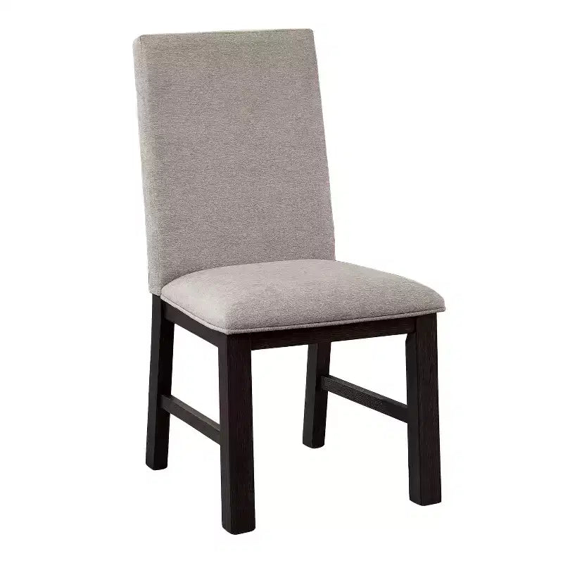 Magasin 24h/24 et 7j/7 à domicile : Chaises de salle à manger capitonnées avec coussin en mousse et cadre en bois, lot de 2
