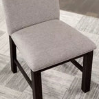 Magasin 24h/24 et 7j/7 à domicile : Chaises de salle à manger capitonnées avec coussin en mousse et cadre en bois, lot de 2