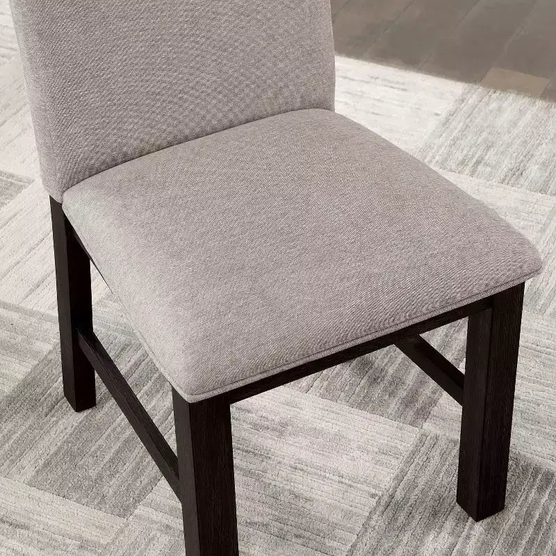 Magasin 24h/24 et 7j/7 à domicile : Chaises de salle à manger capitonnées avec coussin en mousse et cadre en bois, lot de 2