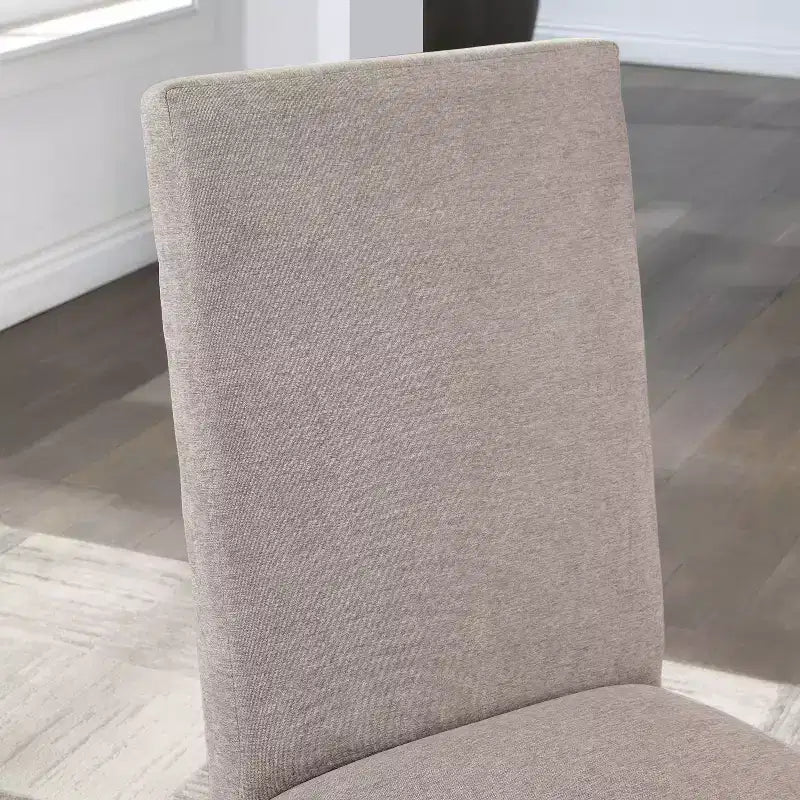 Magasin 24h/24 et 7j/7 à domicile : Chaises de salle à manger capitonnées avec coussin en mousse et cadre en bois, lot de 2