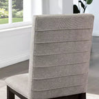 Magasin 24h/24 et 7j/7 à domicile : Chaises de salle à manger capitonnées avec coussin en mousse et cadre en bois, lot de 2